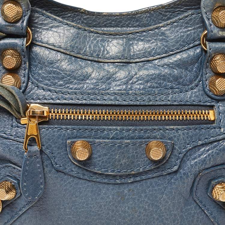 Pre Owned Balenciaga Conard Leather Mini Classic City Tote