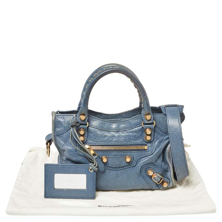 Pre Owned Balenciaga Conard Leather Mini Classic City Tote