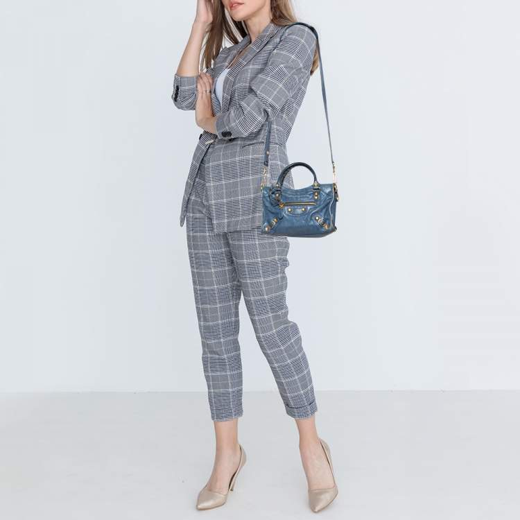 Pre Owned Balenciaga Conard Leather Mini Classic City Tote