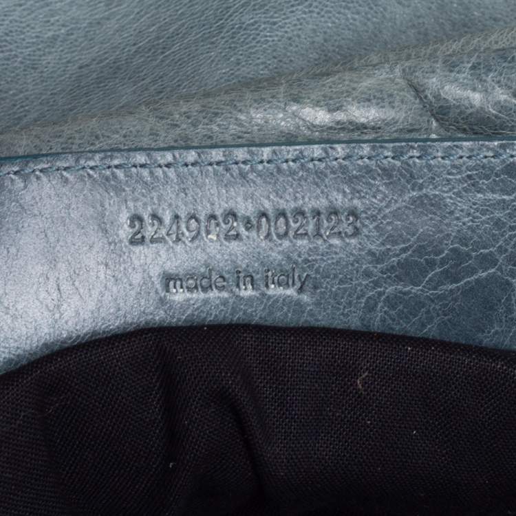Pre Owned Balenciaga Grey Leather Giant Street Bowler Bag
