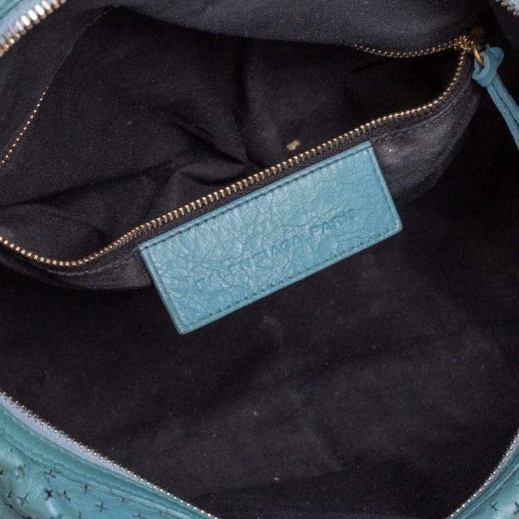 مملوكة مسبقًا Balenciaga Papete Perforated Leather Maxi Twiggy Bag