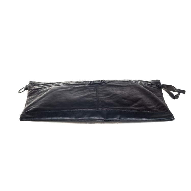 Pre Owned Balenciaga Black Leather Classic City Pouch