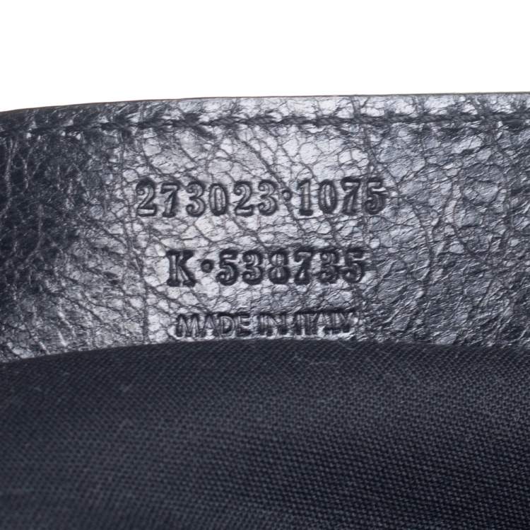 Pre Owned Balenciaga Black Leather Classic City Pouch