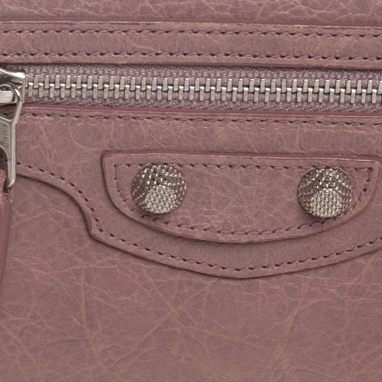 Pre Owned Balenciaga Tomette Leather Classic Money Continental Wallet