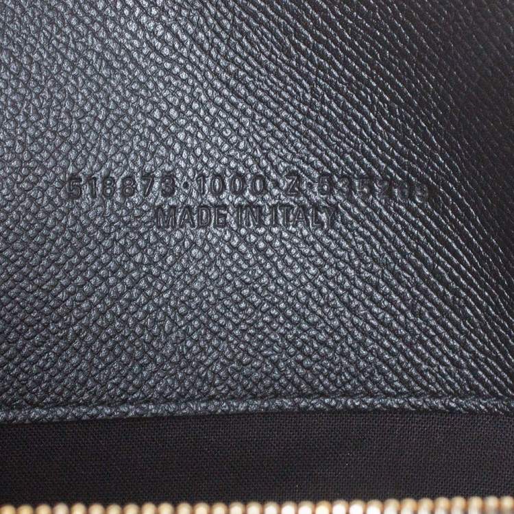 Pre Owned Balenciaga Black Leather S Ville Logo Satchel