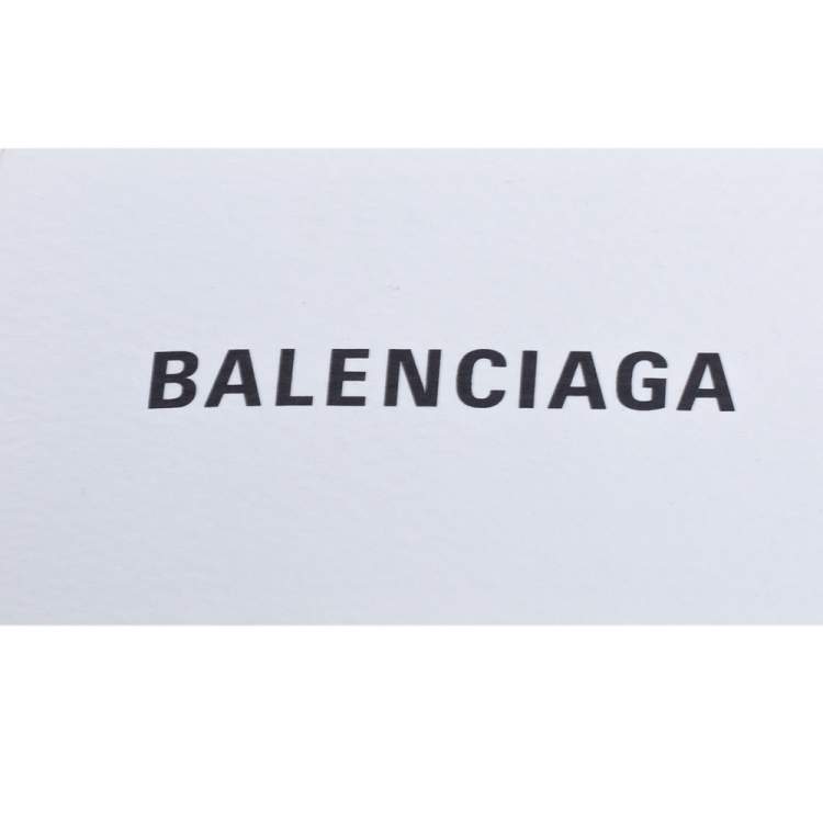 Pre Owned Balenciaga Black/White Leather XS Souvenir Bike Chain Bag