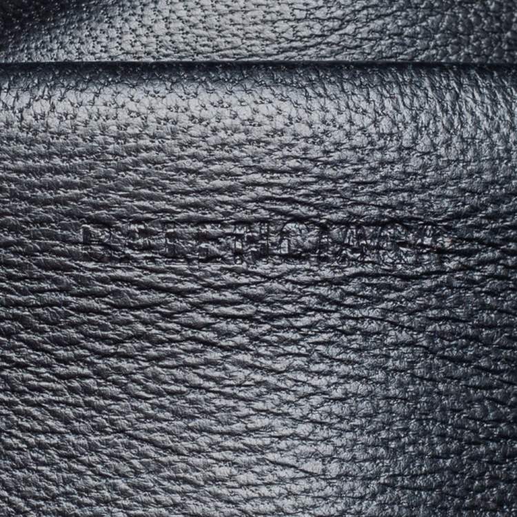 Pre Owned Balenciaga Black/White Leather XS Souvenir Bike Chain Bag