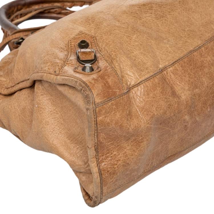 مملوكة مسبقًا Balenciaga Caramel Chevre Leather BH City Bag 