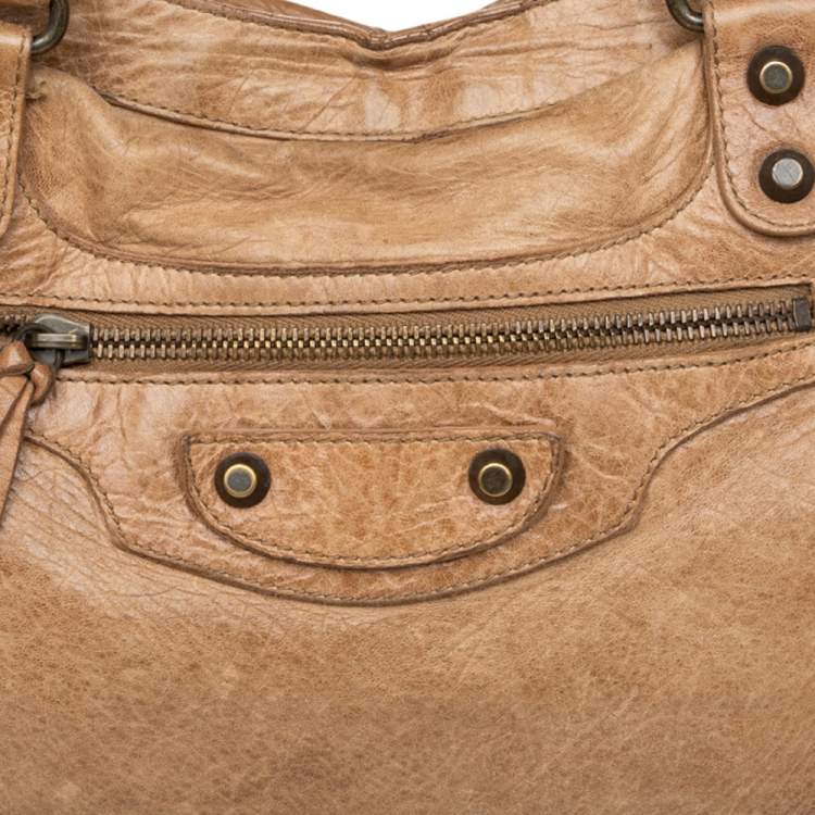 مملوكة مسبقًا Balenciaga Caramel Chevre Leather BH City Bag 