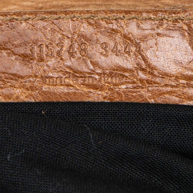 مملوكة مسبقًا Balenciaga Caramel Chevre Leather BH City Bag 