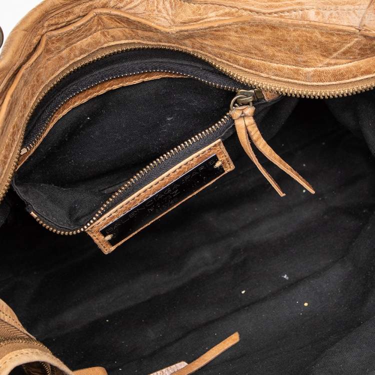 مملوكة مسبقًا Balenciaga Caramel Chevre Leather BH City Bag 