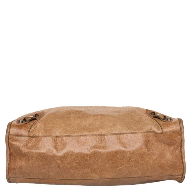 مملوكة مسبقًا Balenciaga Caramel Chevre Leather BH City Bag 