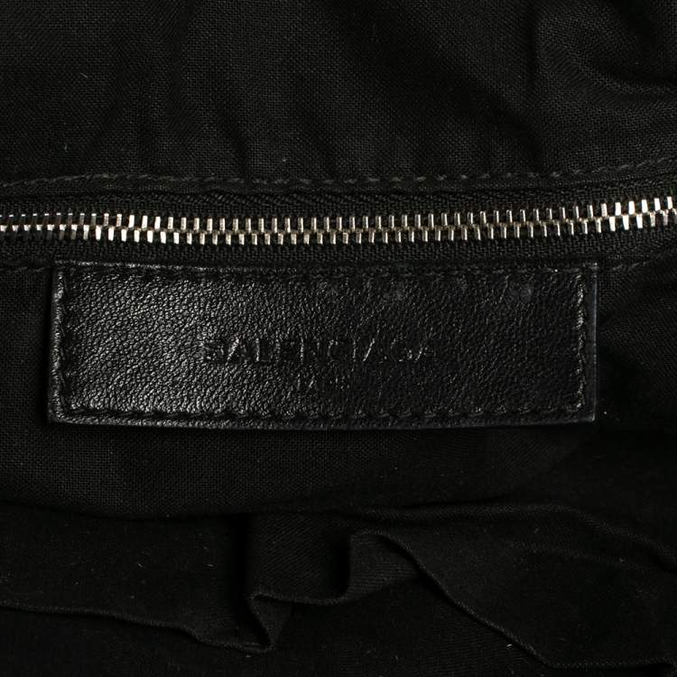 مملوكة مسبقًا Balenciaga Black Leather Classic RH Bowler Satchel