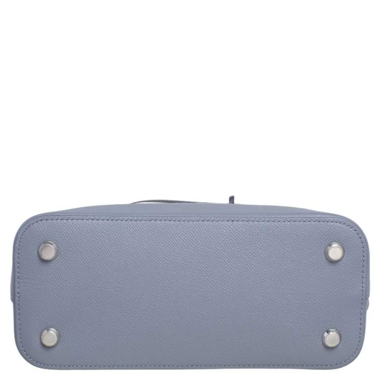 Pre Owned Balenciaga Grey Leather S Ville Logo Satchel
