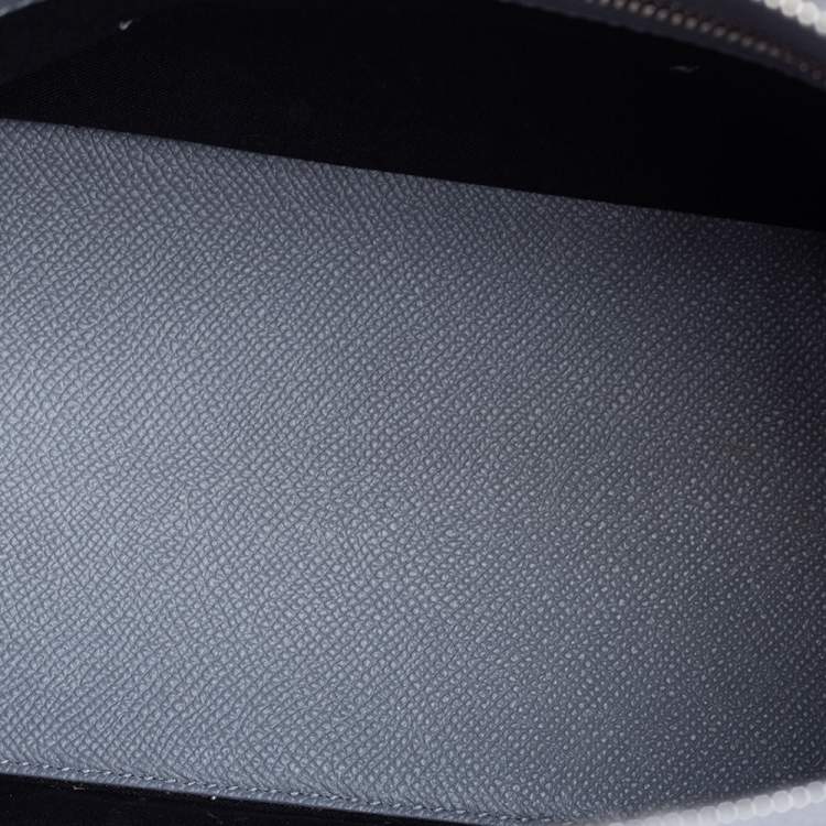 Pre Owned Balenciaga Grey Leather S Ville Logo Satchel