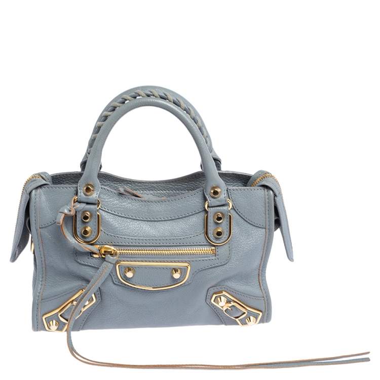 Balenciaga Metallic Edge City Navy Blue Made in Italy Luxury Bags   Wallets on Carousell