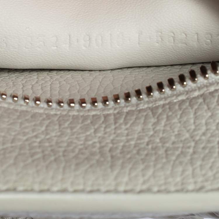 Pre Owned Balenciaga White Leather Mini Neo Classic Tote