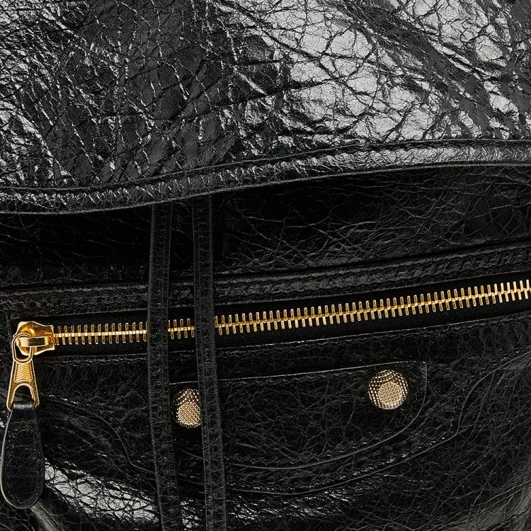 Pre Owned Balenciaga Black Leather Baby Diam Classic Traveller S Backpack
