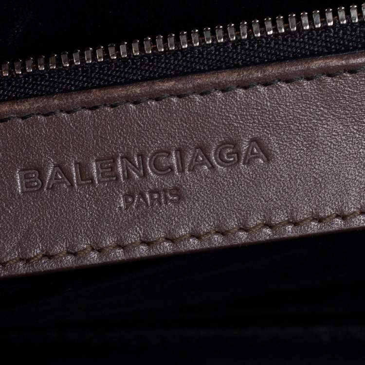 Pre Owned Balenciaga Brown Leather Le Dix Cartable Top Handle Bag