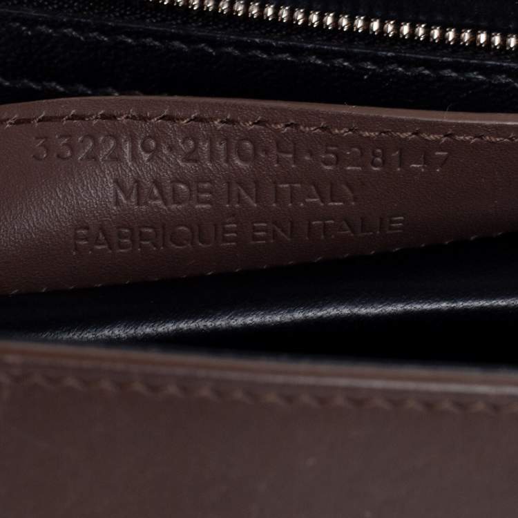 Pre Owned Balenciaga Brown Leather Le Dix Cartable Top Handle Bag
