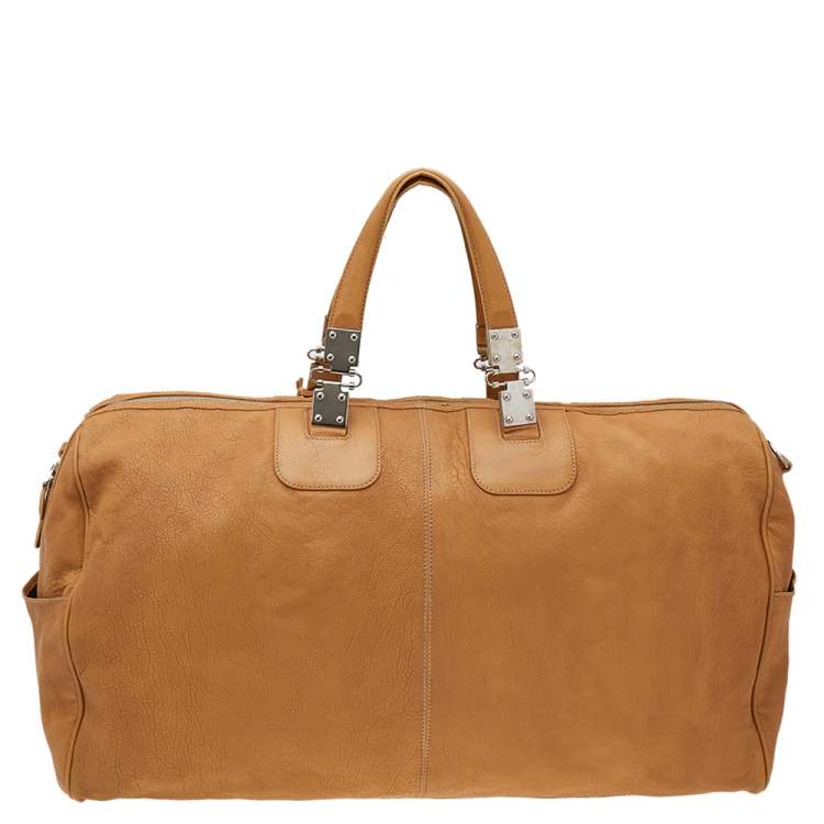 Pre Owned Balenciaga Sand Beige Leather Linea Metallica Bag