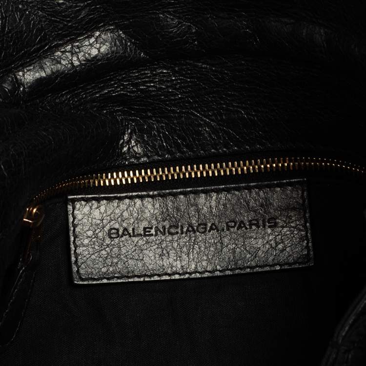 Pre Owned Balenciaga Black Leather RGH Envelope Clutch