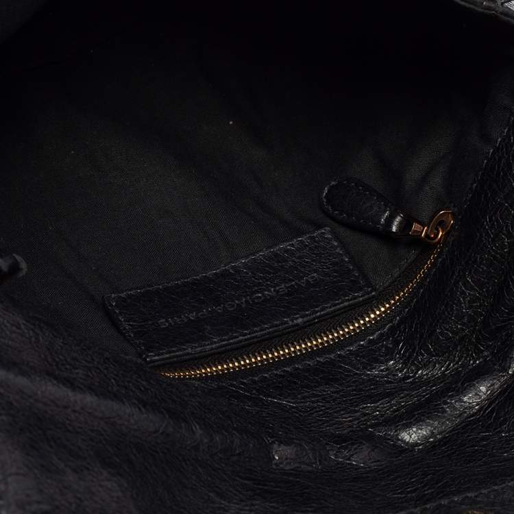 Pre Owned Balenciaga Black Leather RGH Envelope Clutch