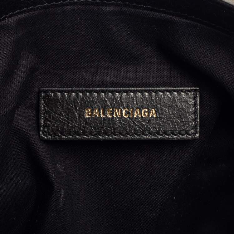 مملوكة مسبقًا Balenciaga Black Leather Clutch 