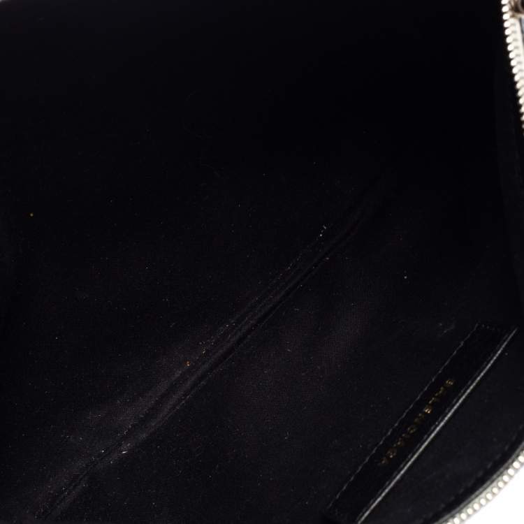 مملوكة مسبقًا Balenciaga Black Leather Clutch 