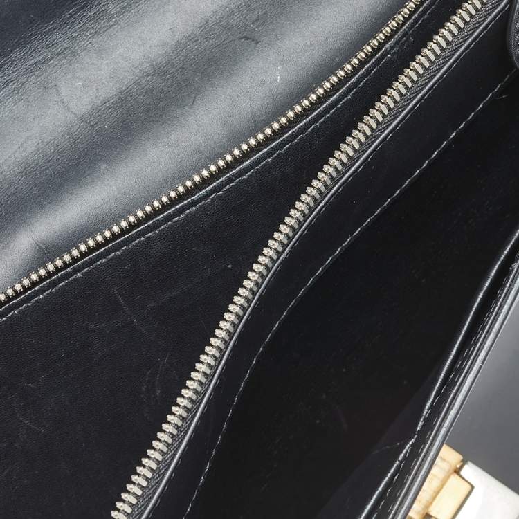 Pre Owned Balenciaga Black Leather Le Dix Cartable Top Handle Bag