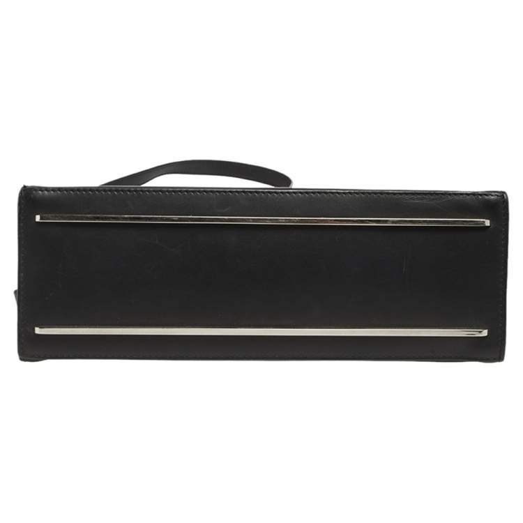Pre Owned Balenciaga Black Leather Le Dix Cartable Top Handle Bag