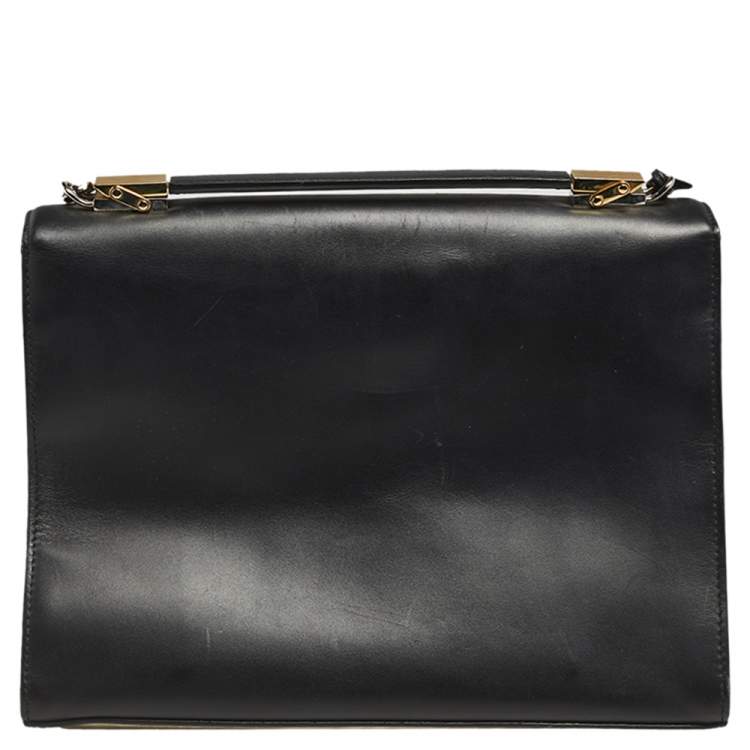 Pre Owned Balenciaga Black Leather Le Dix Cartable Top Handle Bag