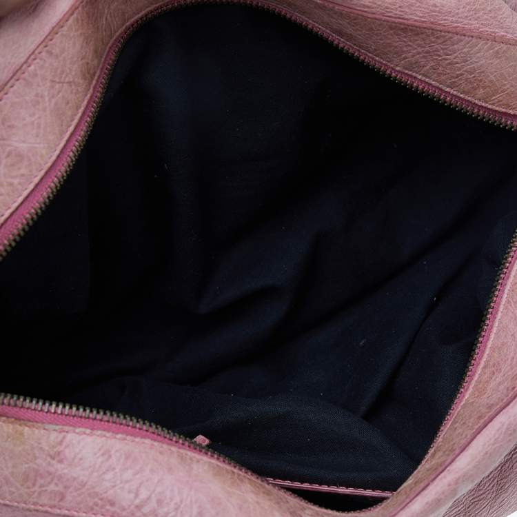 Pre Owned Balenciaga Rose Blush Agneau Leather RH Twiggy Bag