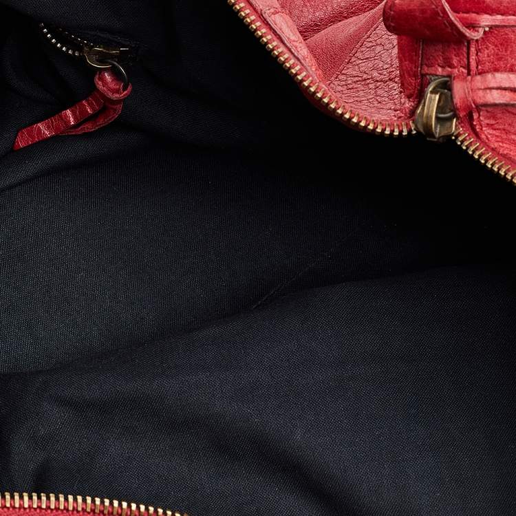 Pre Owned Balenciaga Tomato Leather GGH Part Time Tote