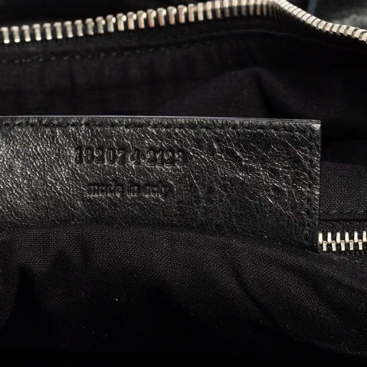 Pre Owned Balenciaga Anthracite Leather GSH Sphere Hobo