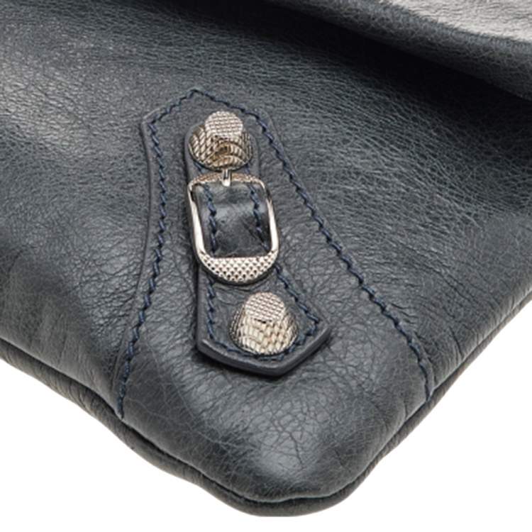 Pre Owned Balenciaga Sapin Leather RSH Envelope Clutch