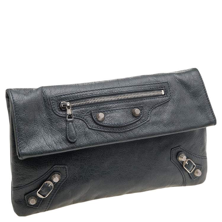 Pre Owned Balenciaga Sapin Leather RSH Envelope Clutch