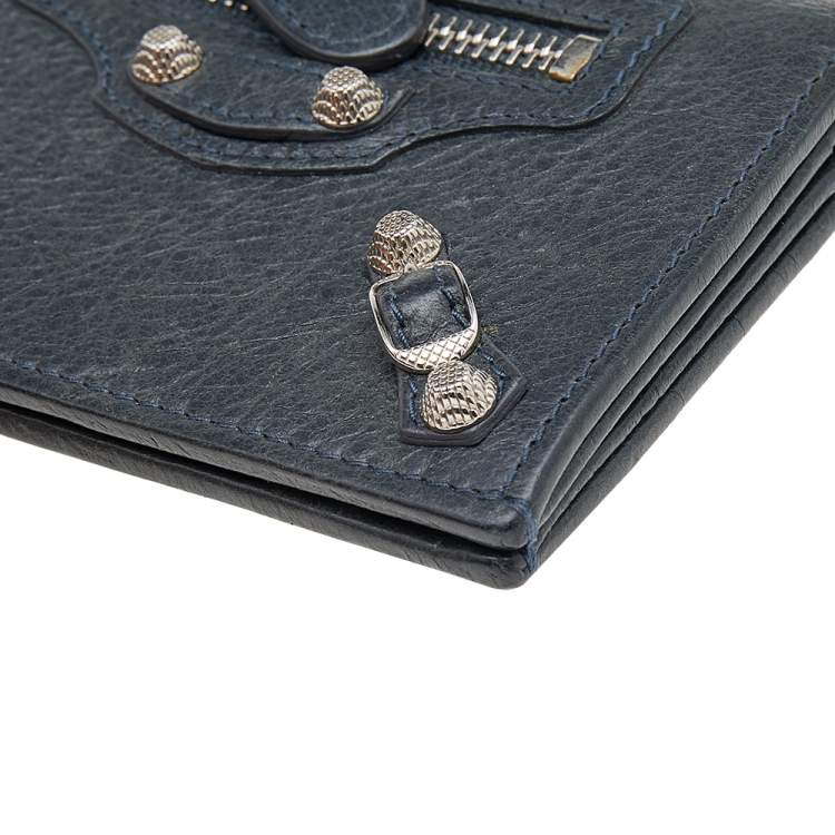 مملوكة مسبقًا Balenciaga Anthracite Leather City Bifold Wallet