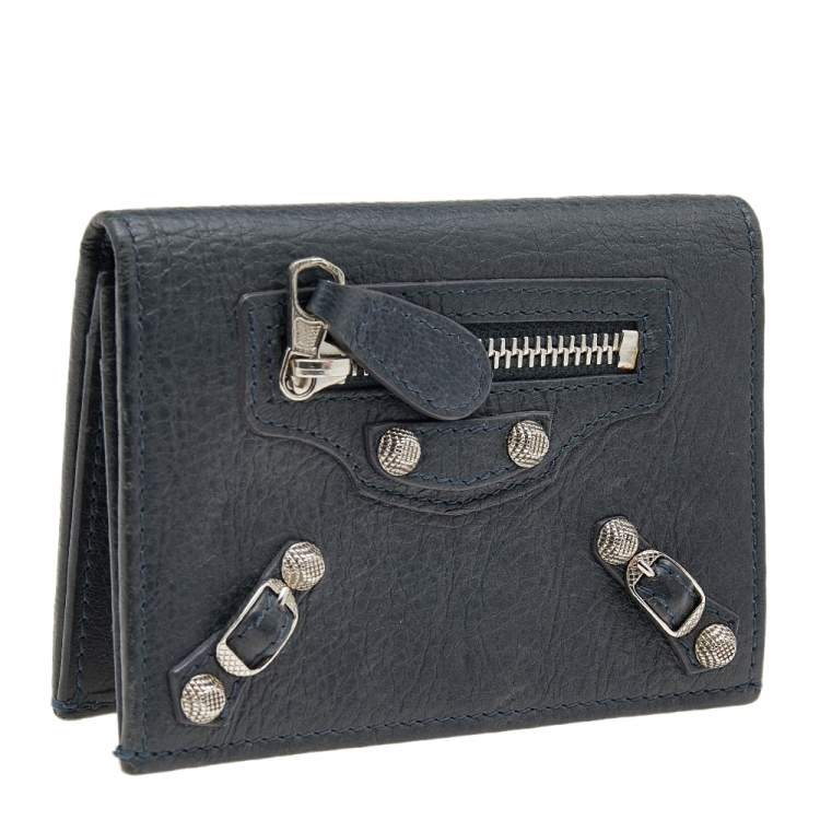 مملوكة مسبقًا Balenciaga Anthracite Leather City Bifold Wallet