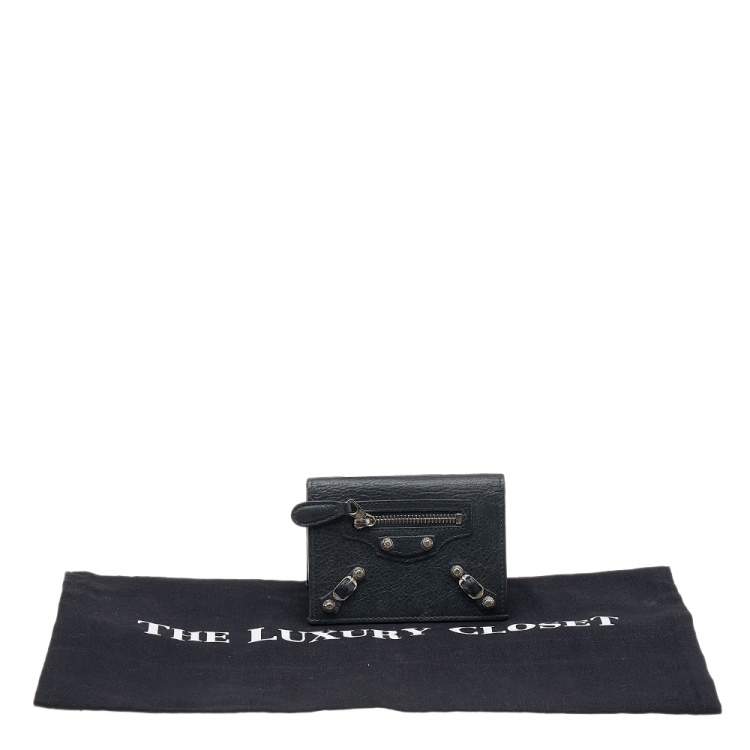 مملوكة مسبقًا Balenciaga Anthracite Leather City Bifold Wallet