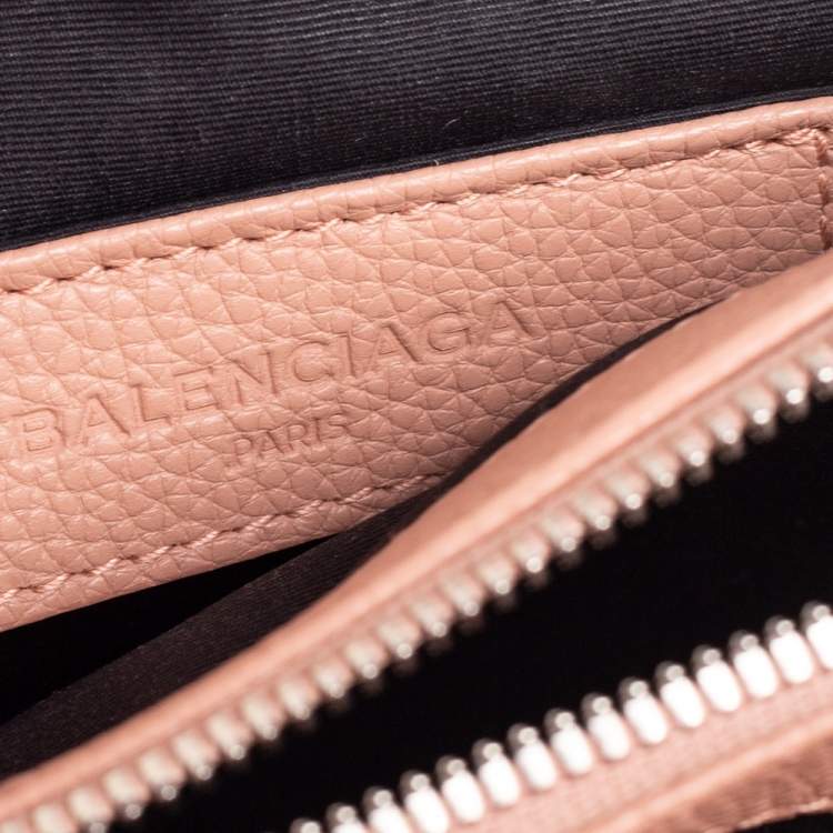 Pre Owned Balenciaga Beige Leather Le Dix Top Handle bag