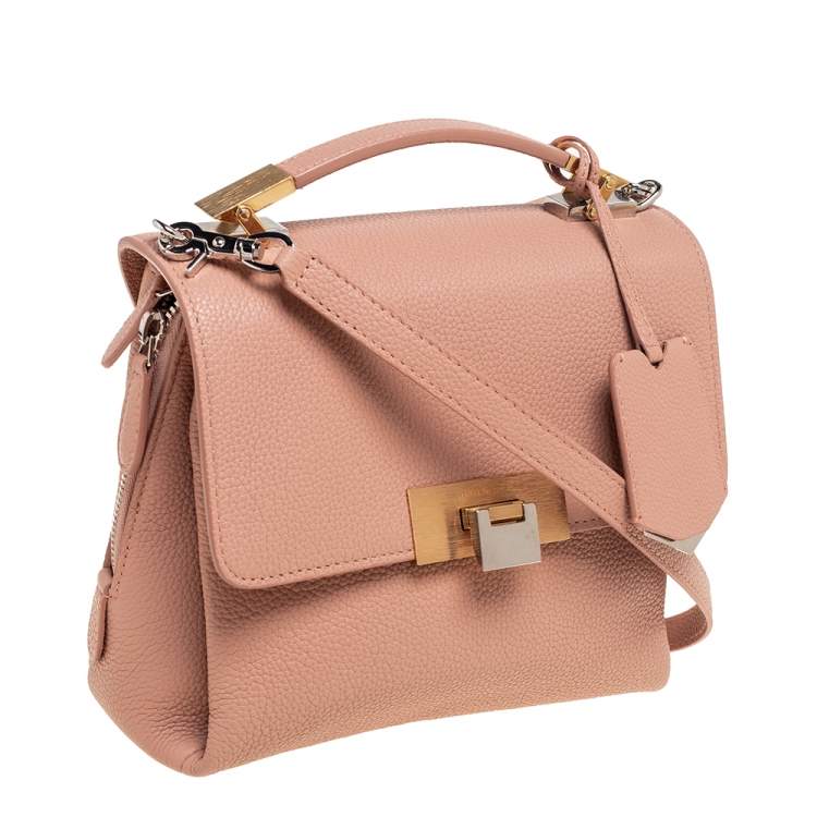 Pre Owned Balenciaga Beige Leather Le Dix Top Handle bag