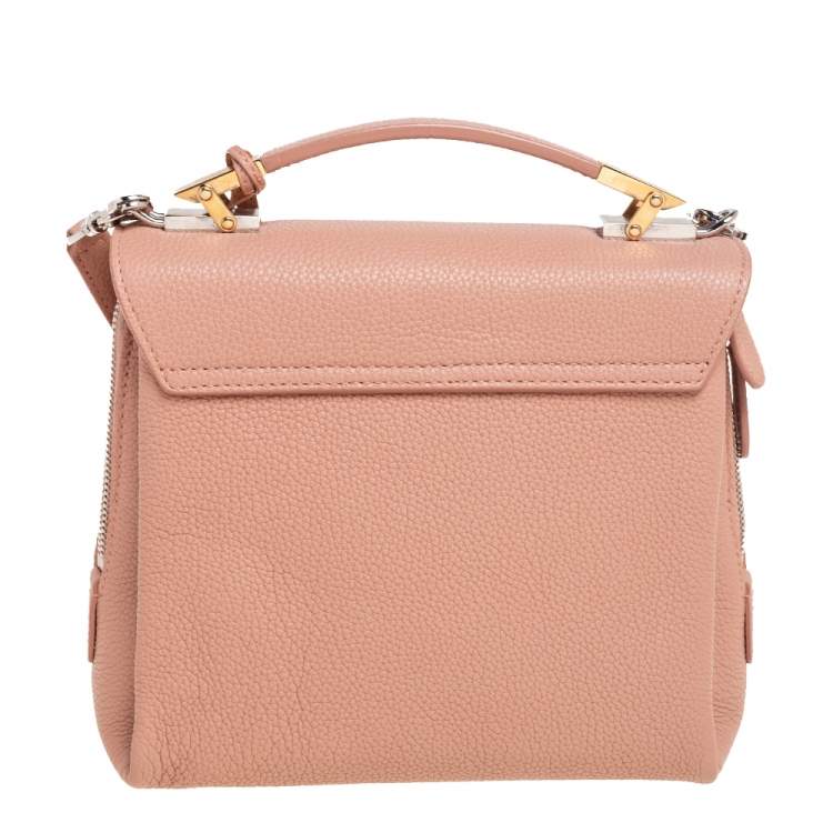 Pre Owned Balenciaga Beige Leather Le Dix Top Handle bag
