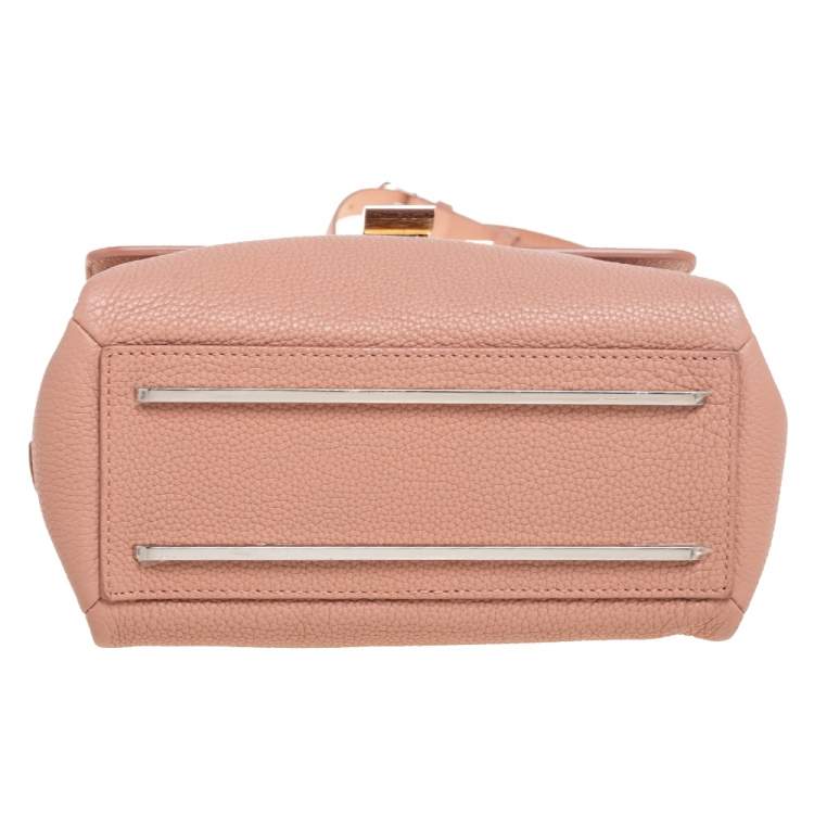 Pre Owned Balenciaga Beige Leather Le Dix Top Handle bag
