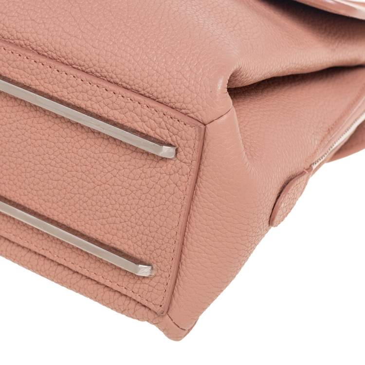 Pre Owned Balenciaga Beige Leather Le Dix Top Handle bag