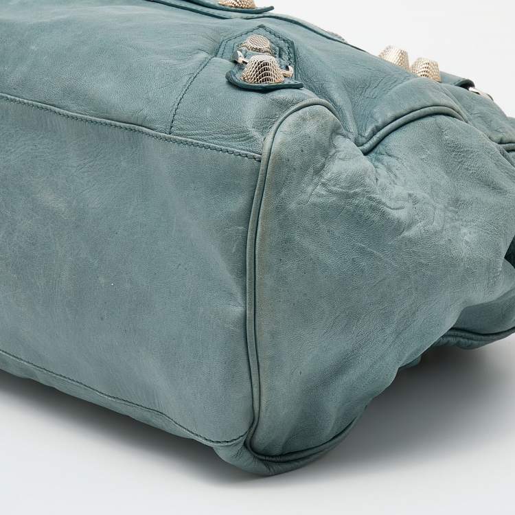 Pre Owned Balenciaga Tempete Leather GSH Midday Bag