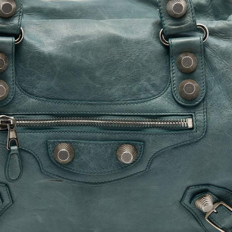 Pre Owned Balenciaga Tempete Leather GSH Midday Bag