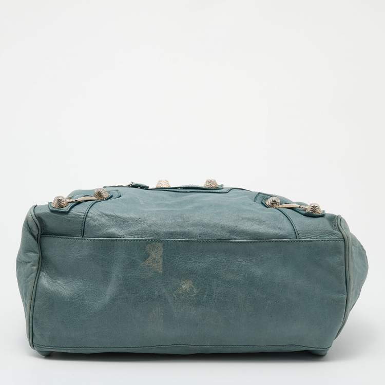 Pre Owned Balenciaga Tempete Leather GSH Midday Bag