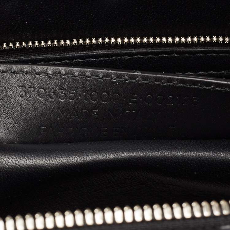 Pre Owned Balenciaga Black Python Le Dix Cartable S Top Handle Bag