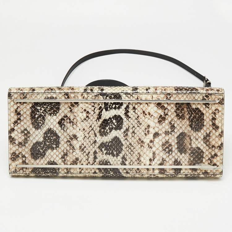 Pre Owned Balenciaga Beige Python Le Dix Cartable Top Handle Bag
